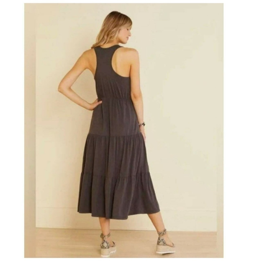 SUNDRY for Evereve Blue Tiered Racerback Long Maxi Dress 0(XS/S). CB2144 - Picture 2 of 6